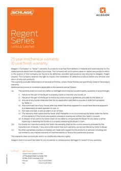 1512 Schlage Regent Series Residential Warranty.pdf