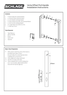 2408 Residential Schlage Verta Offset Pull Handle Installation Instructions.pdf