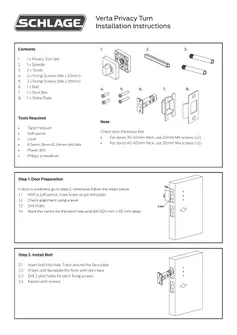 2409 Residential Schlage Verta Privacy Turn Installation Instructions.pdf