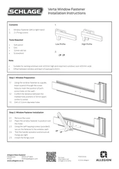 2409 Residential Schlage Verta Window Fasteners Installation Instructions.pdf